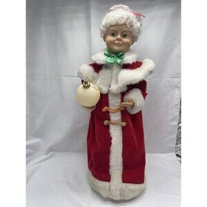 Vintage Christmas Animated Mrs.Claus  Sound 15” Motion Not Working